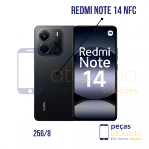 CELULAR XIAOMI REDMI NOTE 14 MIDNIGHT BLACK 8 GB RAM 256GB ROM NFC