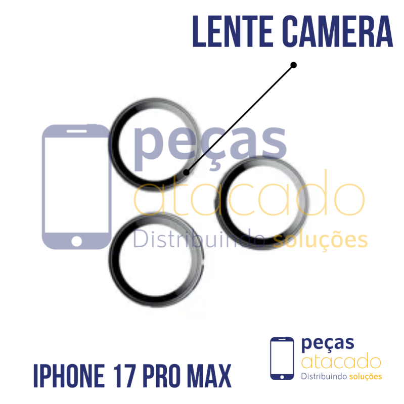 L-0176 LENTE DA CAMERA IPHONE 17 PRO MAX (KIT 3)
