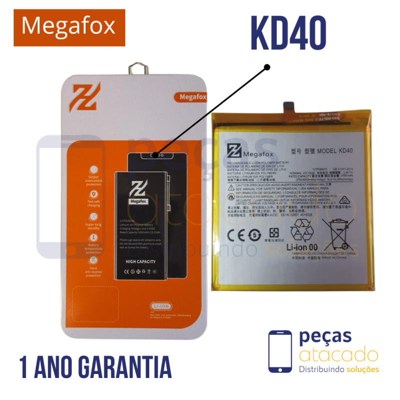 BA-0506 BATERIA MEGAFOX MOTOROLA MOTO EDGE 30 (XT-2203) (ND40) (1 ANO DE GARANTIA)