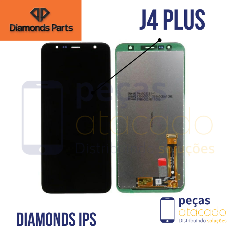 S-1045 FRONTAL SAMSUNG J4 PLUS (SM-J415) J6 PLUS (SM-J610) J4 CORE (SM-J410) SEM ARO DIAMONDS IPS