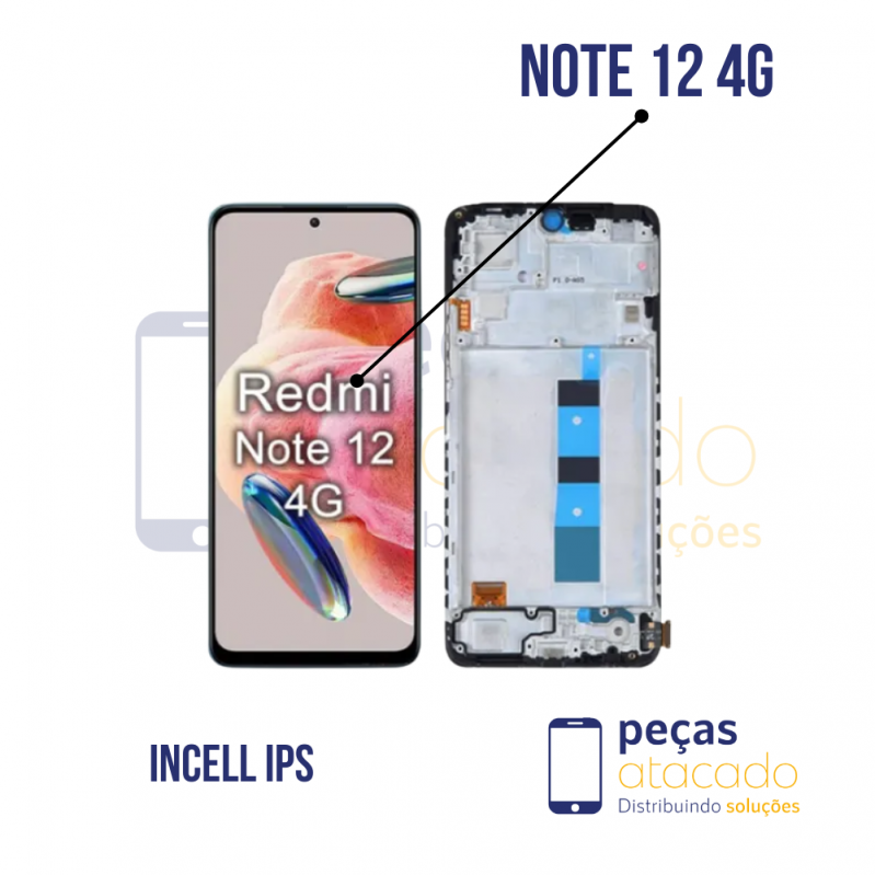 S-0825 FRONTAL XIAOMI NOTE 12 4G COM ARO INCELL IPS