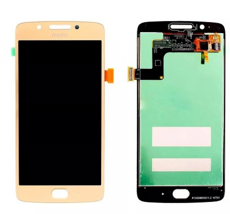 S-0224 FRONTAL MOTOROLA MOTO G5 (XT-1672) SEM ARO DOURADA ORIGINAL CHINA IPS