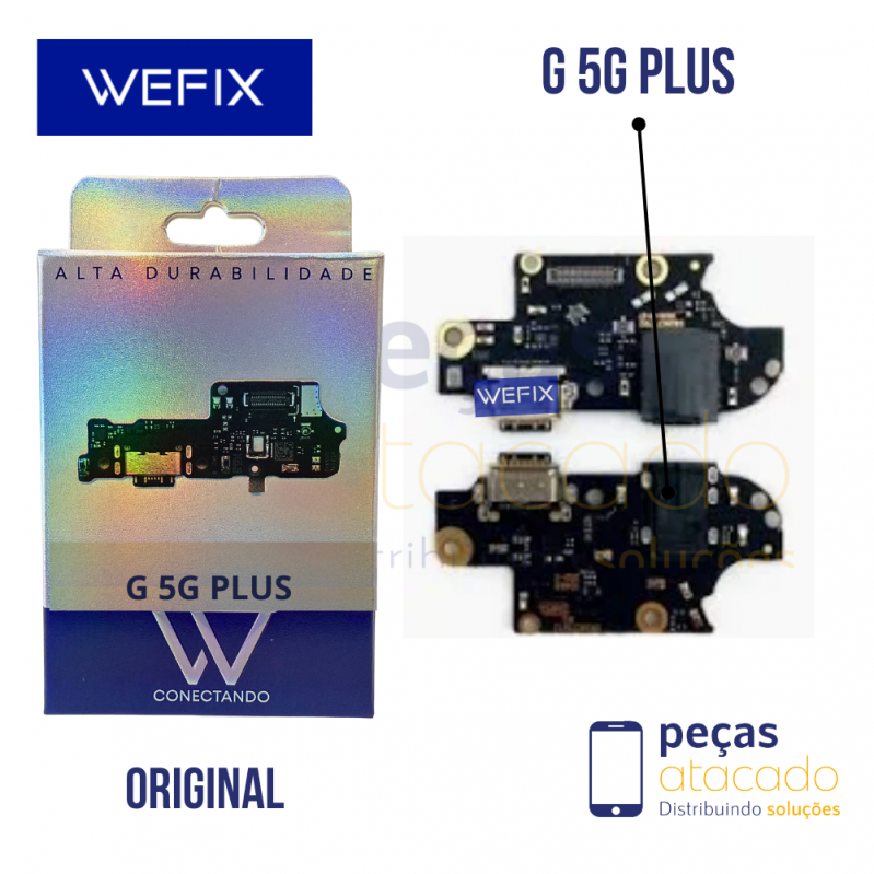 SUB PLACA DE CARGA MOTOROLA MOTO G 5G PLUS WEFIX ORIGINAL