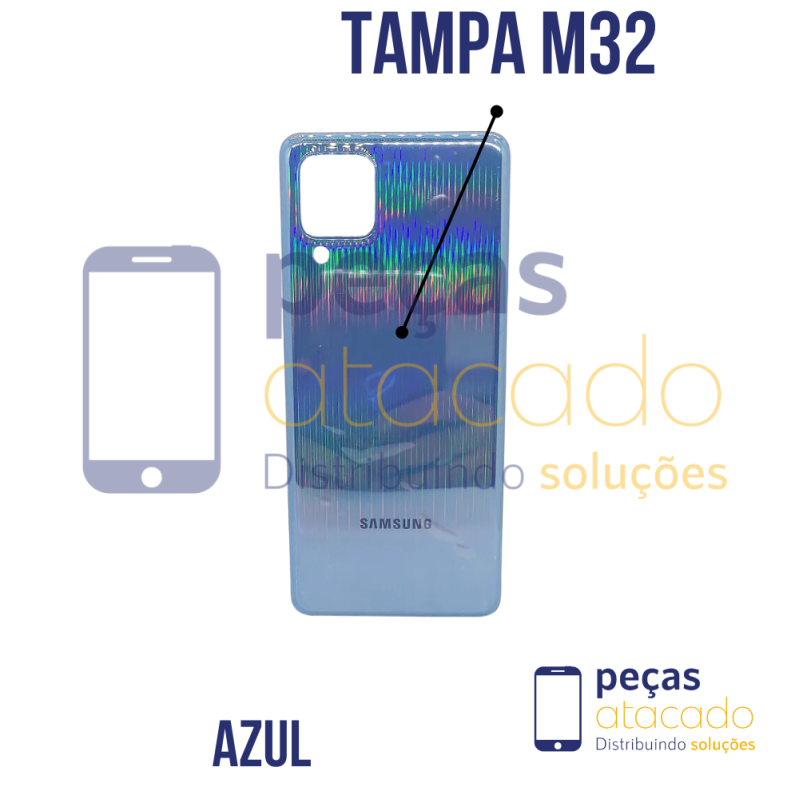 TAMPA TRASEIRA SAMSUNG M32 AZUL