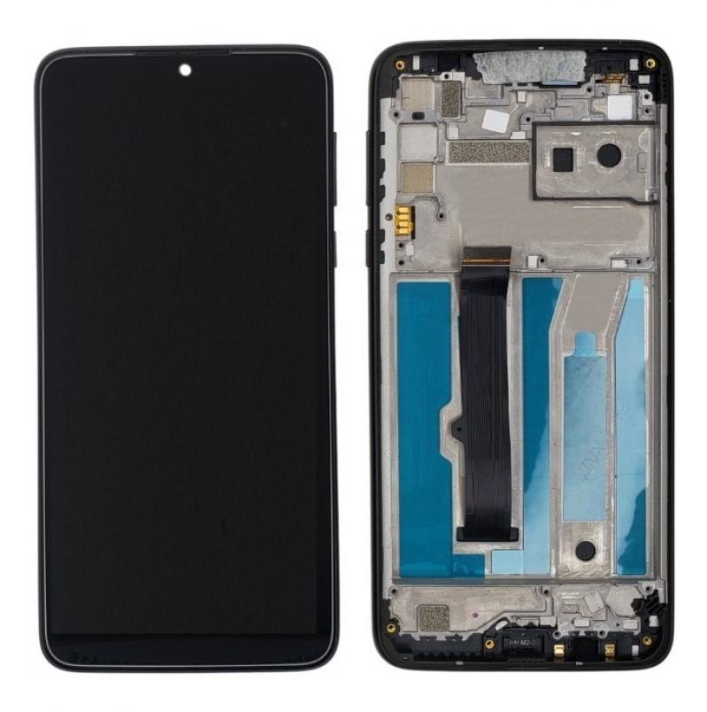 S-0355 FRONTAL MOTOROLA MOTO G8 PLAY (XT2015) COM ARO PRETO ORIGINAL CHINA IPS