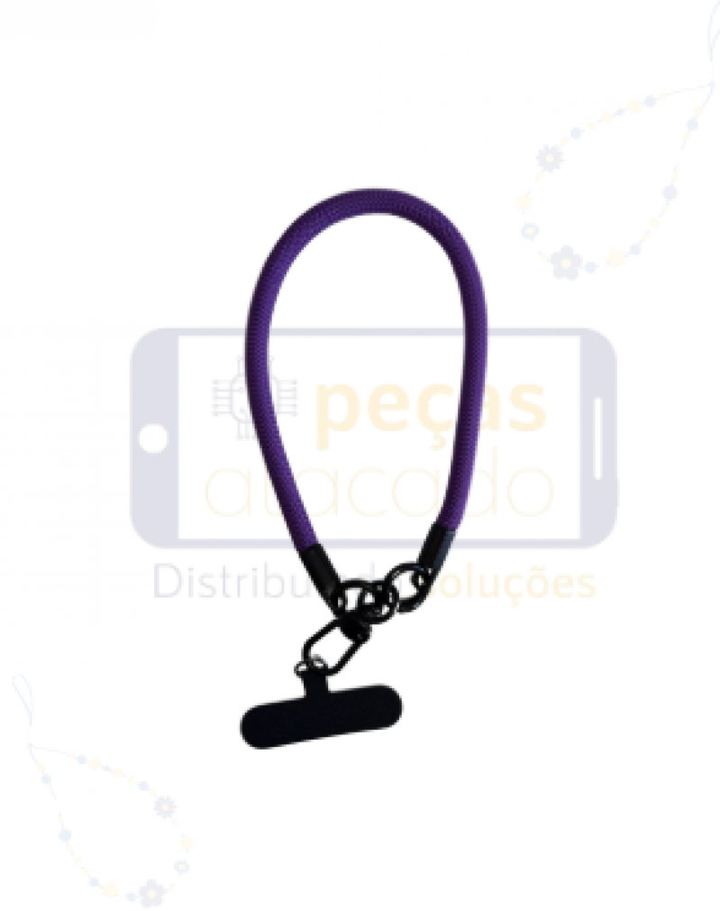 CORDÃO DE PULSO PARA CELULAR ROXO