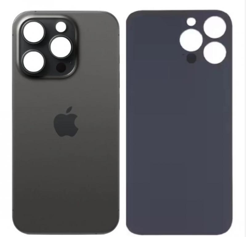N-0081 TAMPA TRASEIRA IPHONE 15 PRO TITÂNIO PRETO