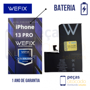 BA-0624 BATERIA WEFIX IPHONE 13 PRO (A2643) ANATEL (1 ANO DE GARANTIA)