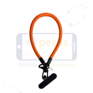 CORDÃO DE PULSO PARA CELULAR LARANJA
