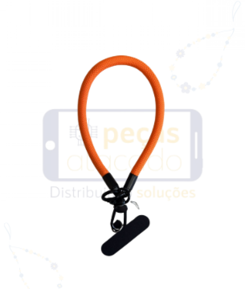CORDÃO DE PULSO PARA CELULAR LARANJA