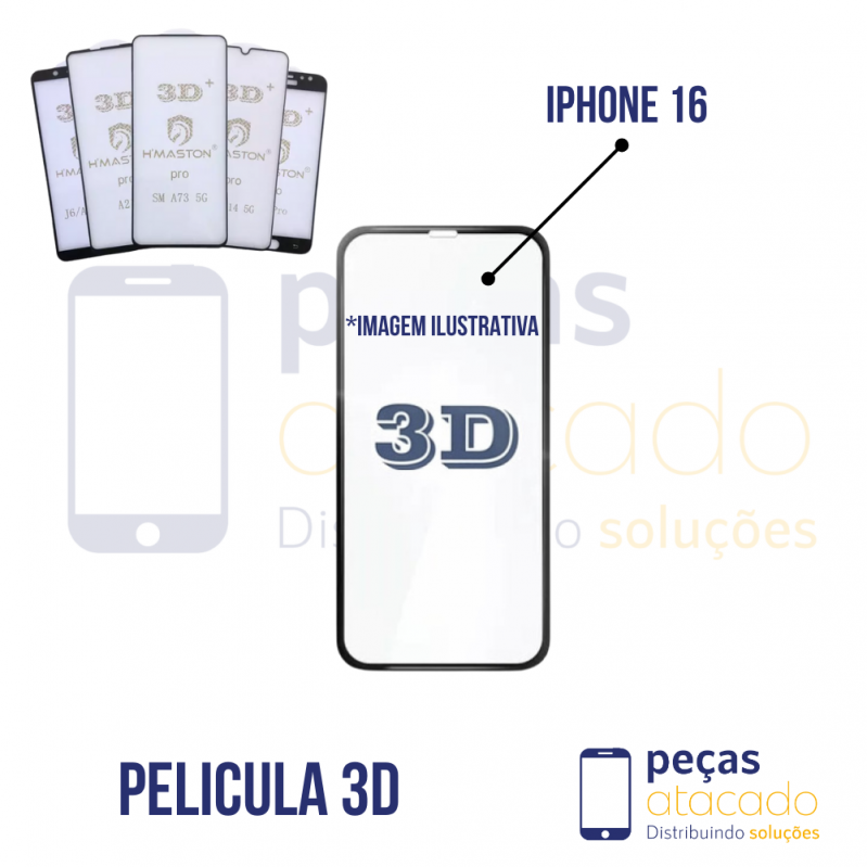 P-0448 PELICULA IPHONE 16 3D