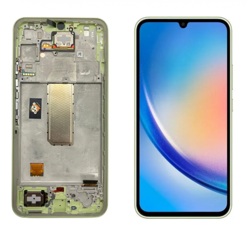 FRONTAL SAMSUNG A34 ORIGINAL NACIONAL VERDE COM ARO OLED