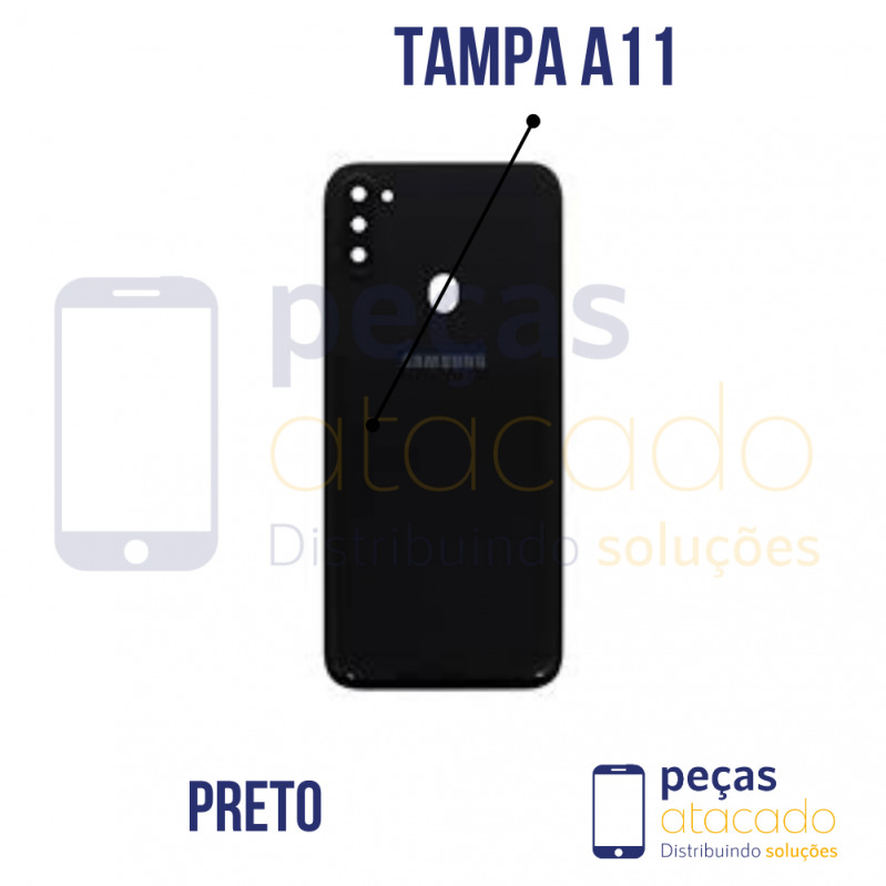 N-0102 TAMPA TRASEIRA SAMSUNG A11 PRETO