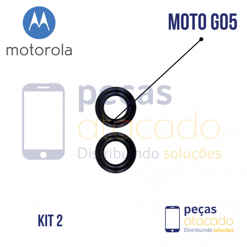 L-0002 LENTE MOTOROLA MOTO G05 (KIT 2)