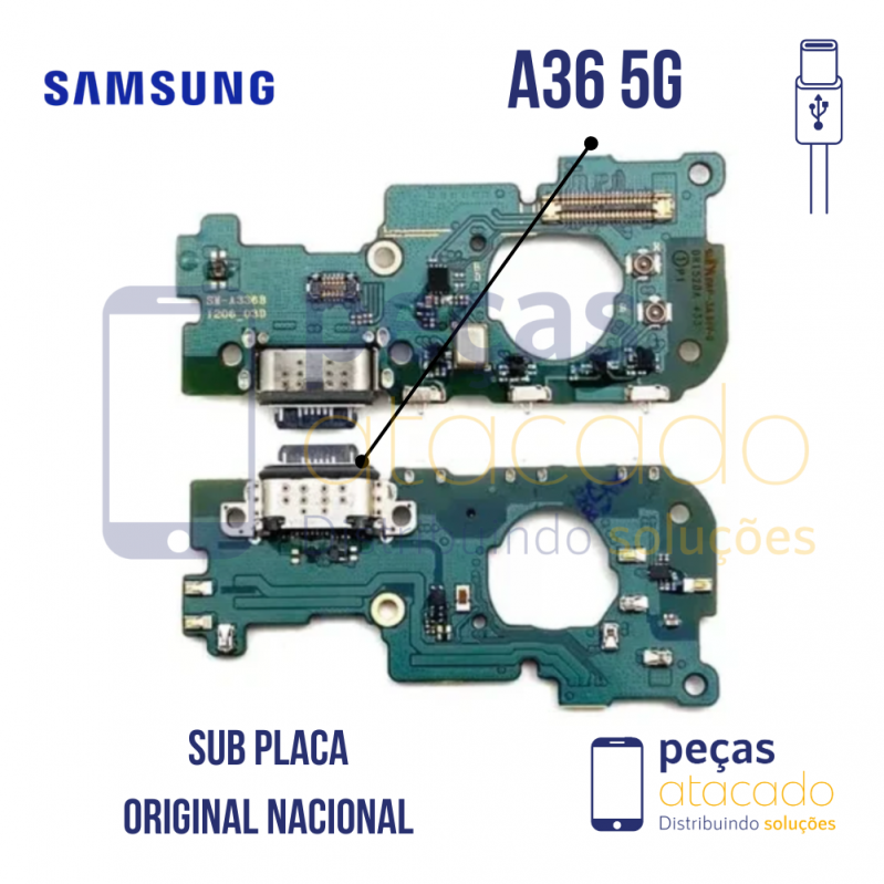SUB PLACA CONECTOR ORIGINAL SAMSUNG A36 5G
