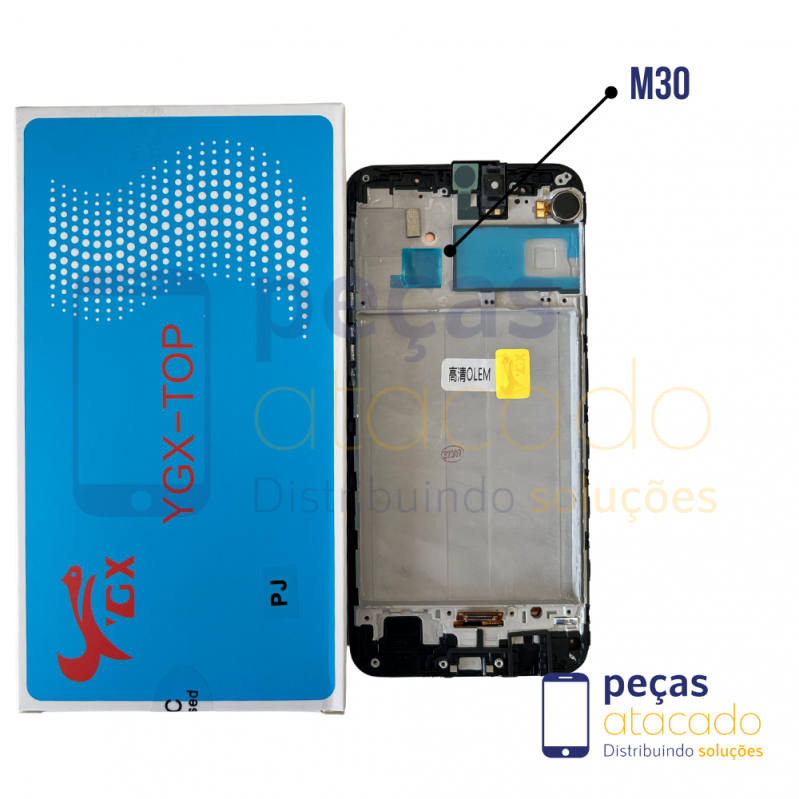 S-0621 FRONTAL SAMSUNG M21 (SM-M215F) M21S (SM-M217) M30 (SM-M305F) M31 (SM-M315F) ORIGINAL CHINA COM ARO OLED