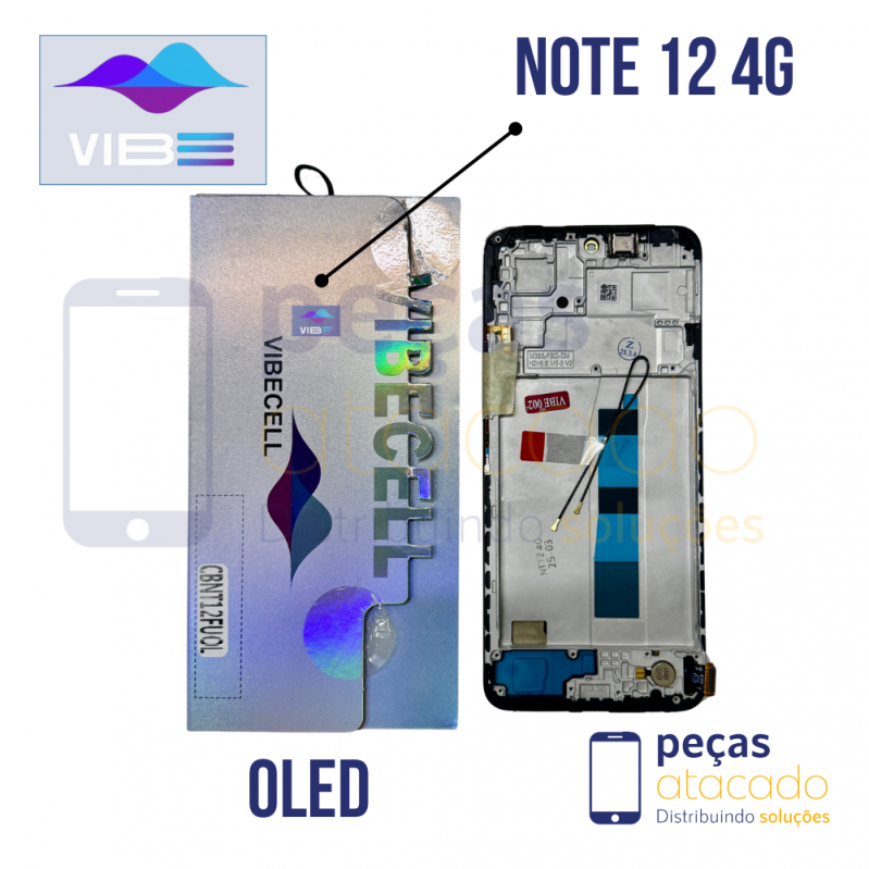 S-0732 FRONTAL XIAOMI NOTE 12 4G (22011116S) COM ARO VIBE OLED