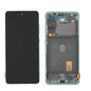S-0660 FRONTAL SAMSUNG S20 FE (SM-G780F) COM ARO VERDE ORIGINAL CHINA OLED