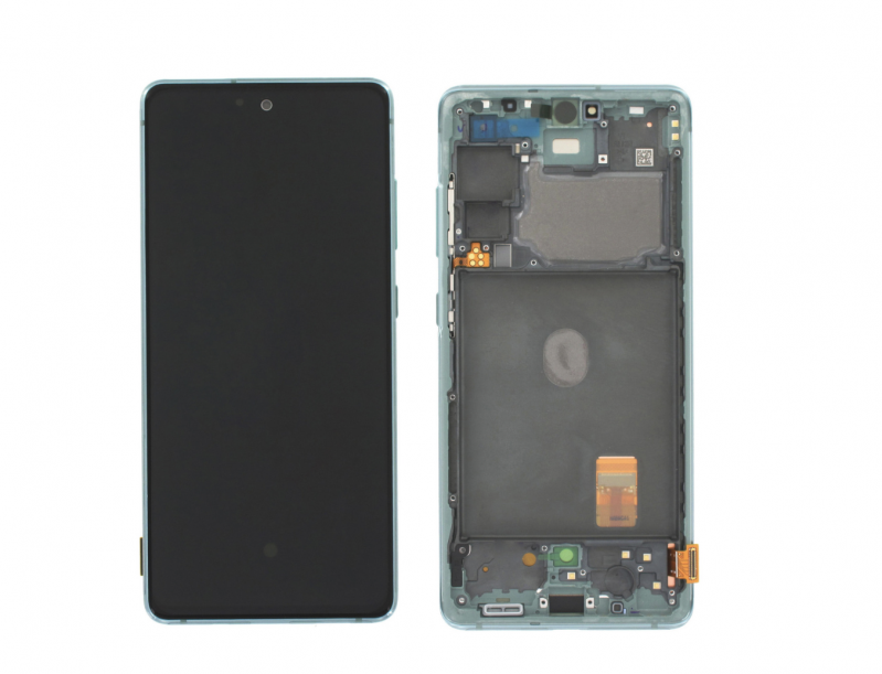 S-0660 FRONTAL SAMSUNG S20 FE (SM-G780F) COM ARO VERDE ORIGINAL CHINA OLED
