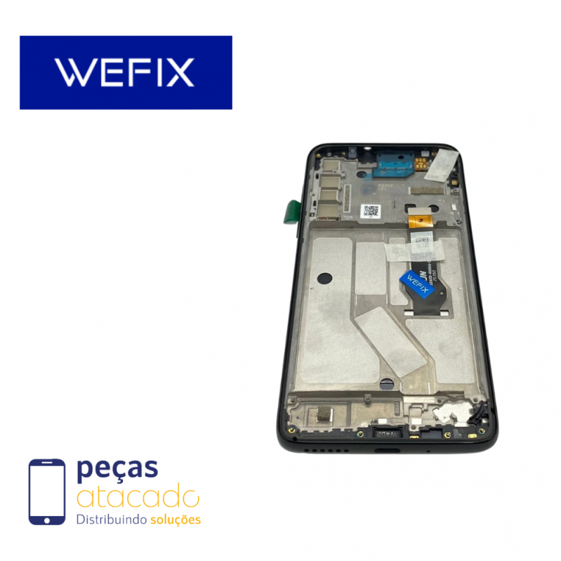 S-0787 FRONTAL MOTOROLA MOTO G8 POWER (XT-2041) COM ARO AZUL WEFIX IPS