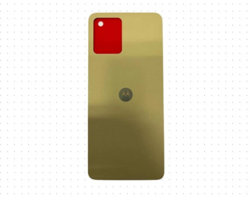 TAMPA TRASEIRA MOTOROLA MOTO G14 COURO BEGE