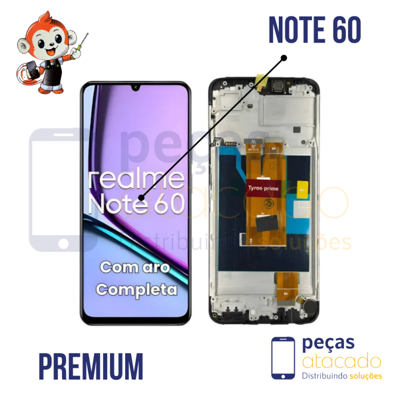 S-1057 FRONTAL REALME NOTE 60 COM ARO MACAQUINHO