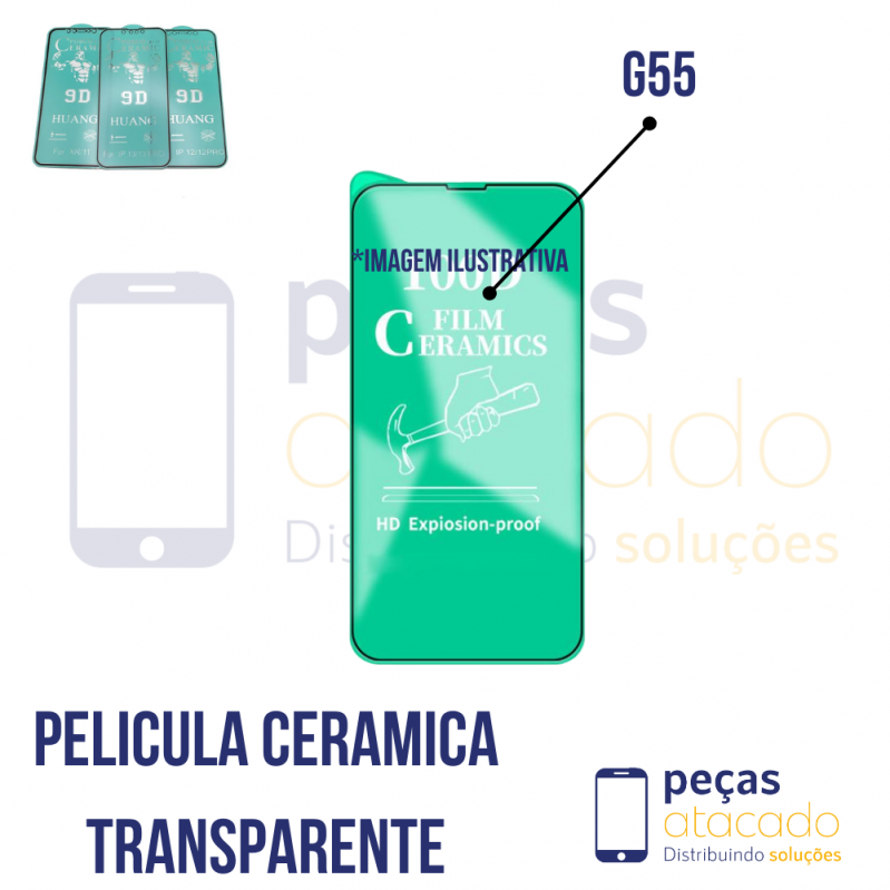 P-0240 PELICULA MOTOROLA MOTO G55 CERAMICA TRANSPARENTE