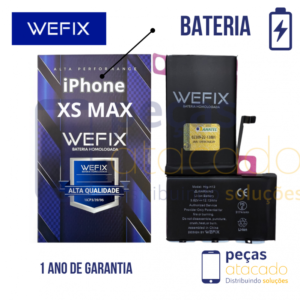 BA-0611 BATERIA WEFIX IPHONE XS MAX (A1921) ANATEL (1 ANO DE GARANTIA)