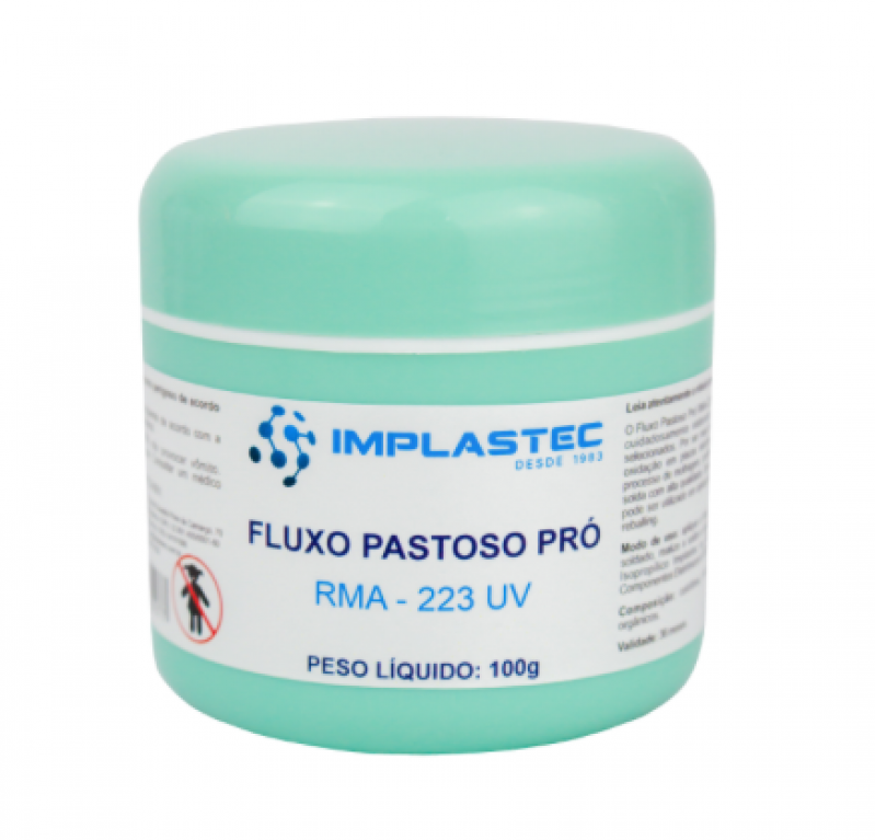 FLUXO PASTOSO PRO RMA-223 UV - 100GR IMPLASTEC