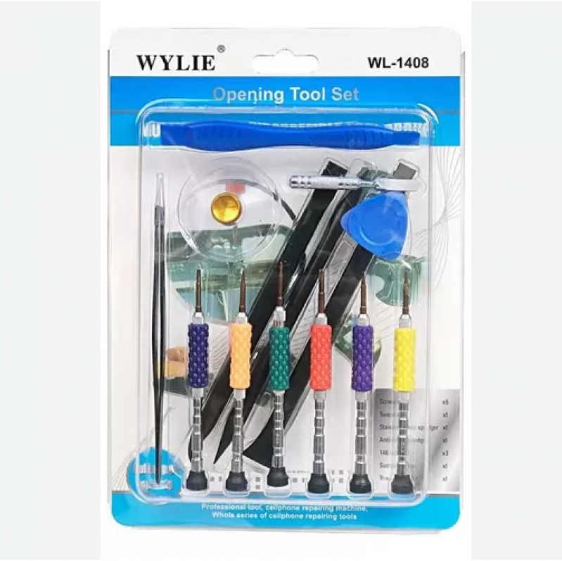 CHAVES PARA REPARO CELULAR 14 EM 1 WYLIE 1408
