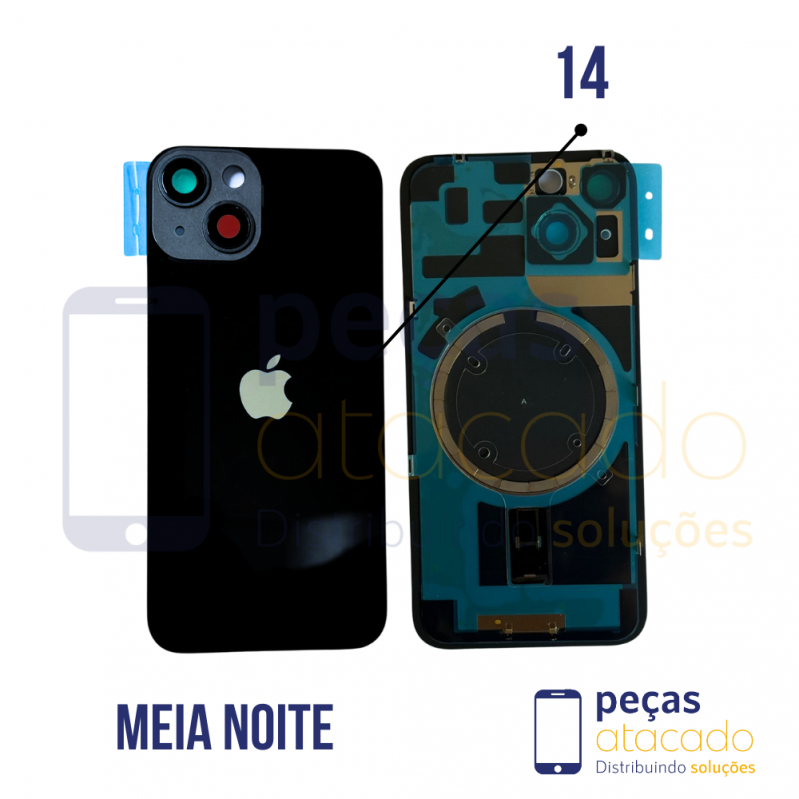 N-0066 TAMPA TRASEIRA COM SUPORTE E IMÃ IPHONE 14 ROXO