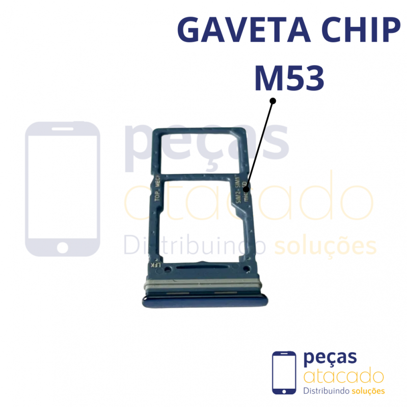 CH-0017 GAVETA DE CHIP SAMSUNG M53 AZUL