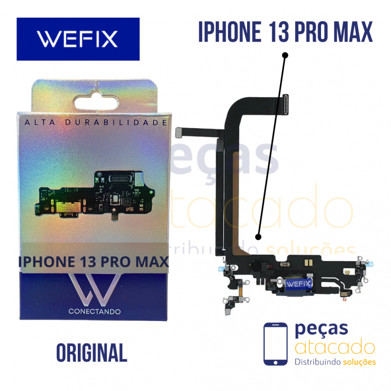 FLEX CONECTOR DE CARGA IPHONE 13 PRO MAX WEFIX ORIGINAL