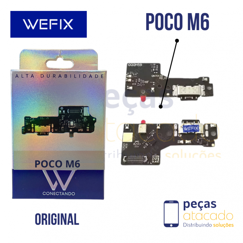 SUB PLACA DE CARGA XIAOMI POCO M6 WEFIX ORIGINAL