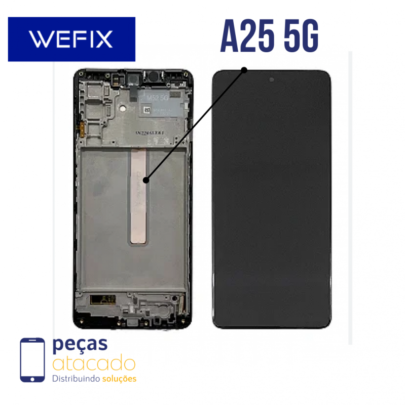 S-0773 FRONTAL SAMSUNG A25 5G (A256) COM ARO WEFIX OLED