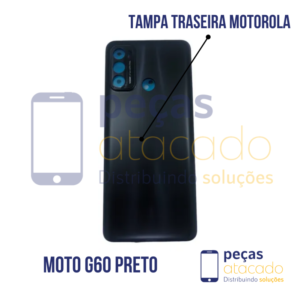 TAMPA TRASEIRA MOTOROLA MOTO G6 PRETO