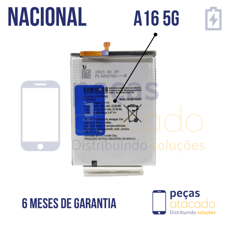 BA-0276 BATERIA ORIGINAL NACIONAL SAMSUNG SM-A166 GALAXY A16 5G