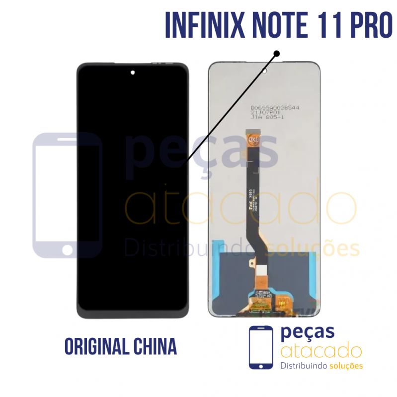 S-0970 FRONTAL INFINIX NOTE 11 PRO SEM ARO PRETO IPS