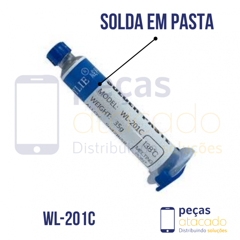 SOLDA ESTANHO EM PASTA 138ºC 30G WYLIE (WL-201)