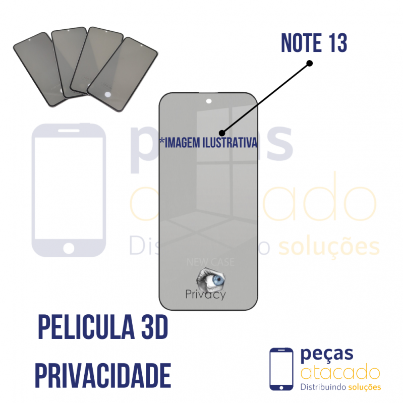P-0302 PELICULA XIAOMI NOTE 13 | POCO M6 PRO 4G 3D PRIVACIDADE