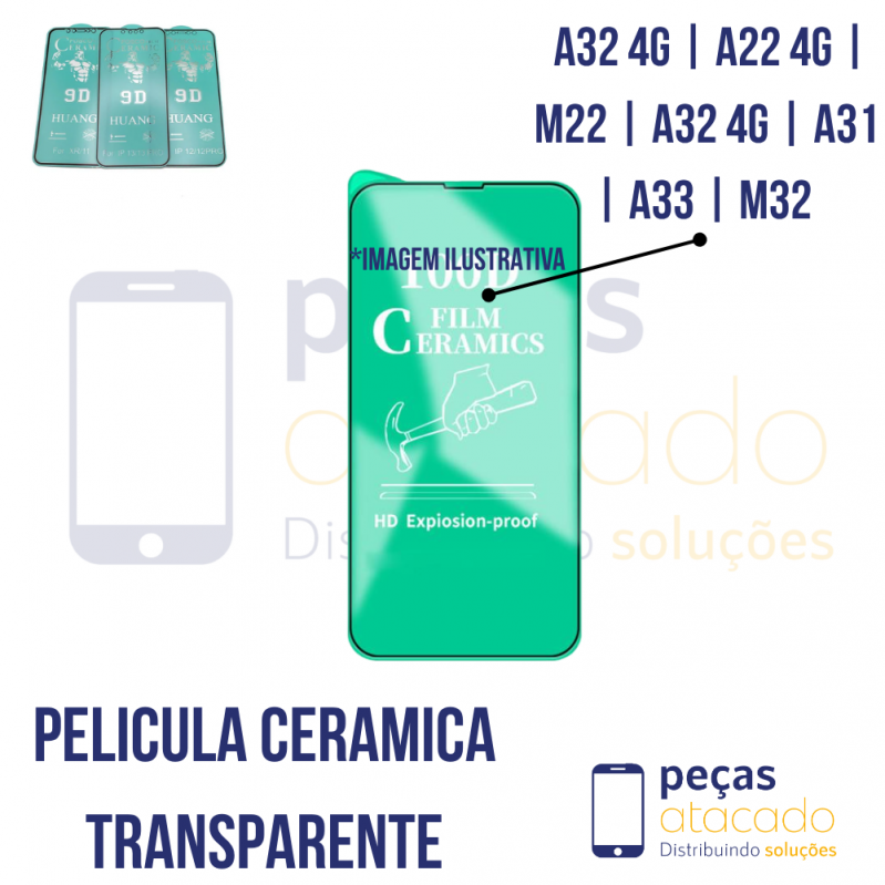 P-0638 PELICULA SAMSUNG A32 4G | A22 4G | M22 | A32 4G | A31 | A33 | M32 CERAMICA TRANSPARENTE