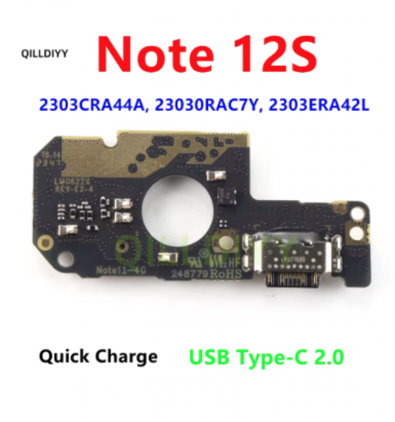 SB-0289 SUB PLACA DE CARGA XIAOMI REDMI NOTE 12S 2303CRA44A TURBO