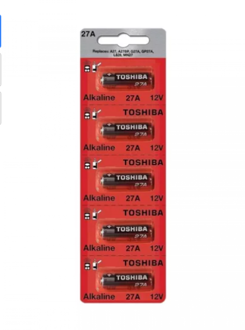 PILHA ALCALINA TOSHIBA 27A 12V