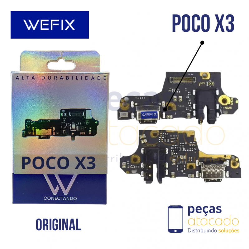SUB PLACA DE CARGA  POCO X3 (M2007J20CG) X3 PRO (M2102J20SG) WEFIX ORIGINAL