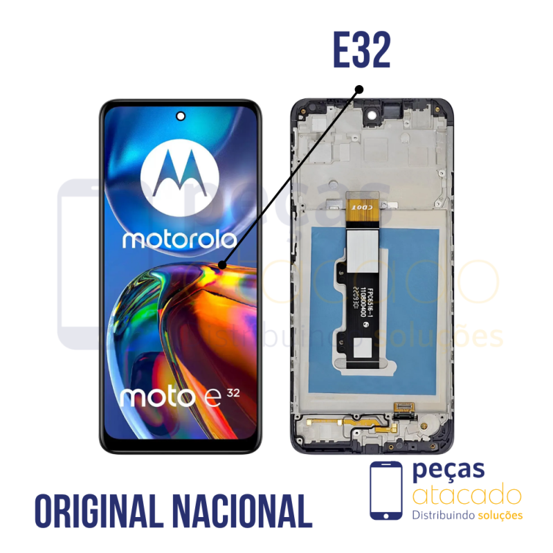 S-1063 FRONTAL MOTOROLA MOTO E32 (XT2227) COM ARO ORIGINAL NACIONAL