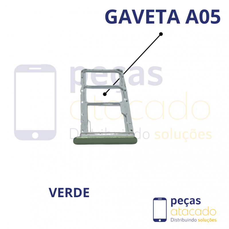 CH-0056 GAVETA CHIP SAMSUNG A05 VERDE