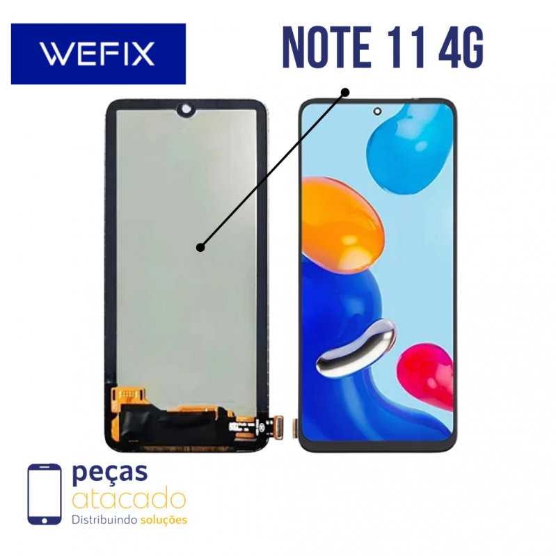 S-0506 FRONTAL XIAOMI NOTE 11 4G (2201117TG)  11S 4G | 12S | POCO M4 PRO SEM ARO WEFIX NACIONAL  AMOLED