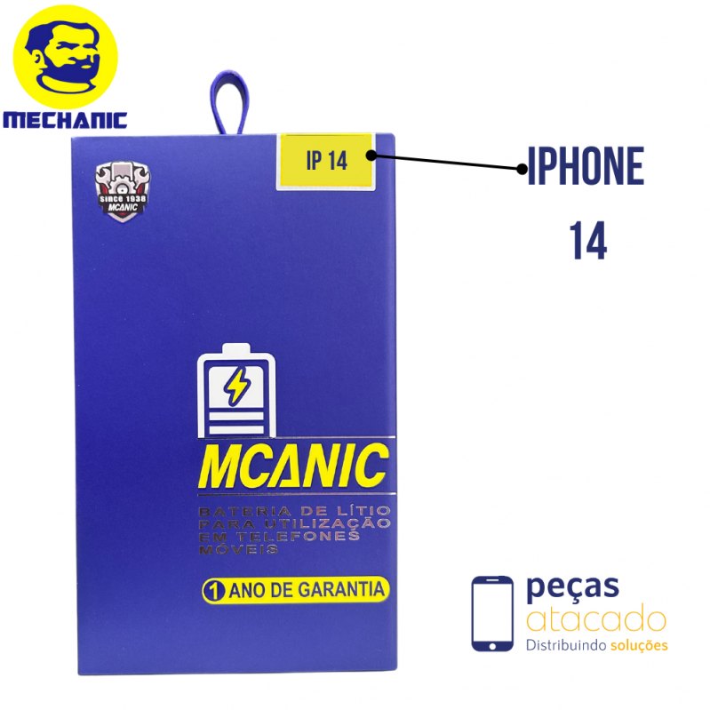 BA-0201 BATERIA MECHANIC IPHONE 14 (A2649) (1 ANO DE GARANTIA)