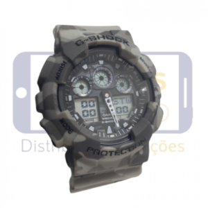 RELOGIO G-SHOCK RESIST CASIO 5081 (MILITAR CINZA)