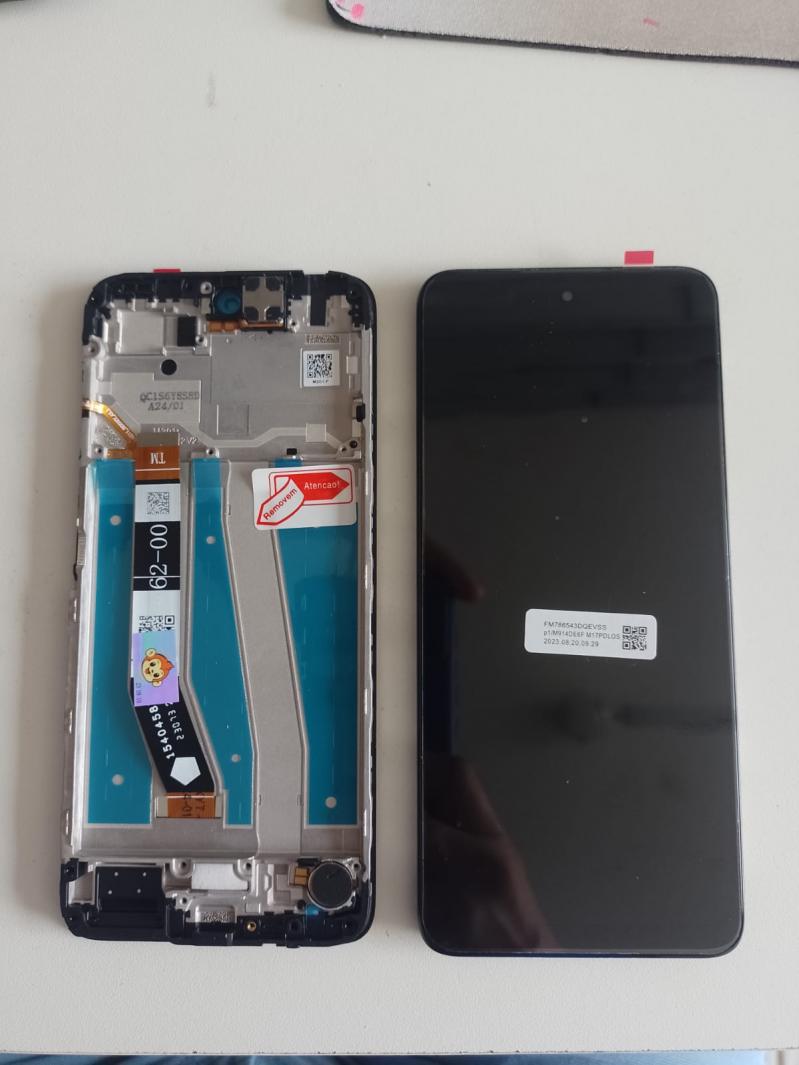 S-0661 FRONTAL MOTOROLA MOTO G14 (XT2341) COM ARO MACAQUINHO PREMIUM IPS